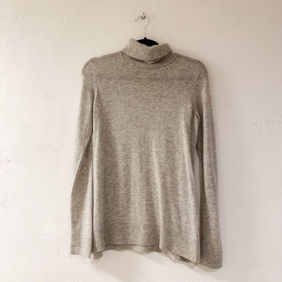 Vince Cashmere Turtleneck Sweater in Gray Melange XS - Picture 1 of 6